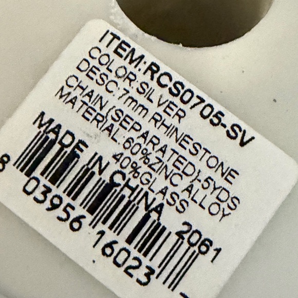 Silver Rhinestone Trim Spools - Picture 3 of 3